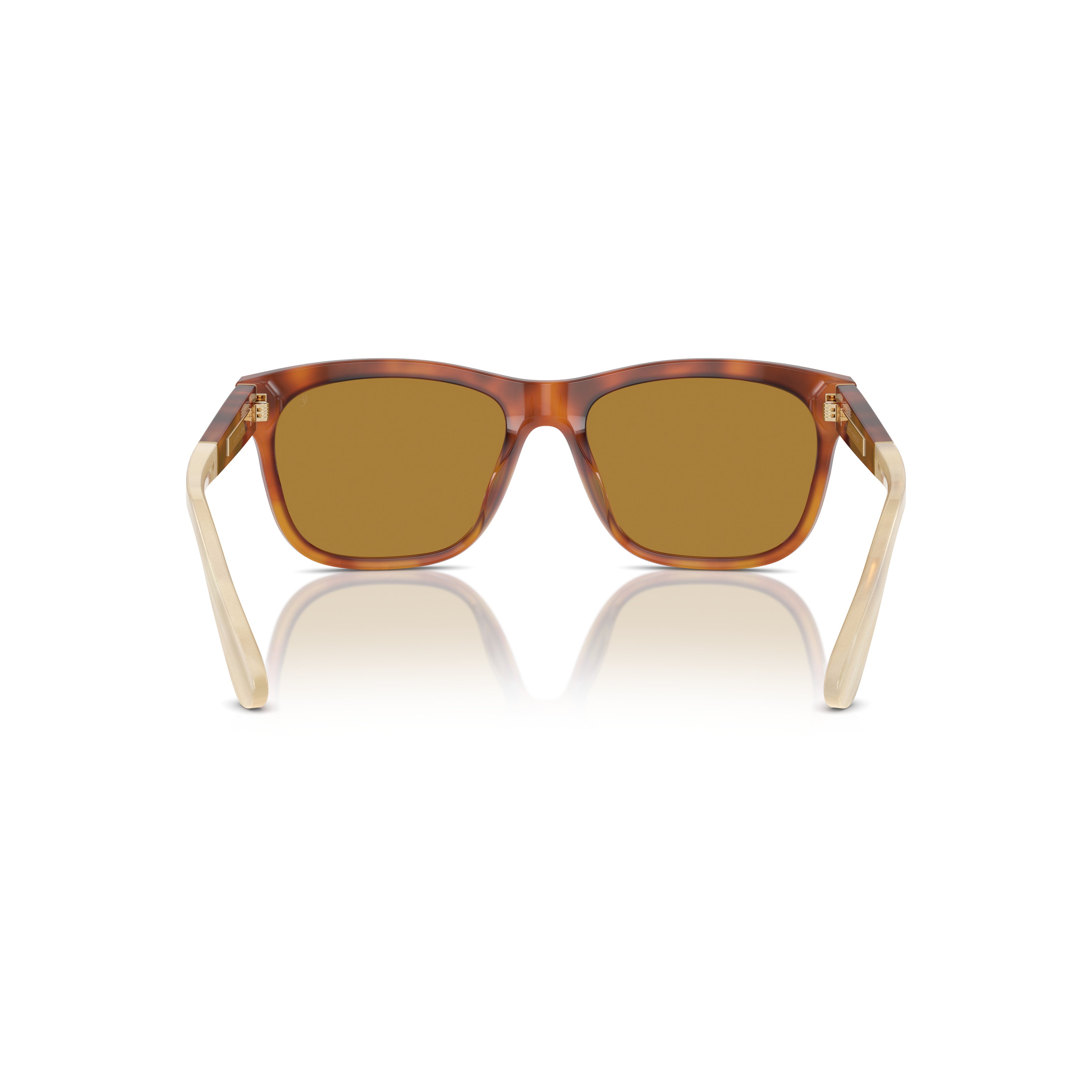 0bc4003s Rectangular Tortoiseshell Sunglasses with Brown Tinted Lenses