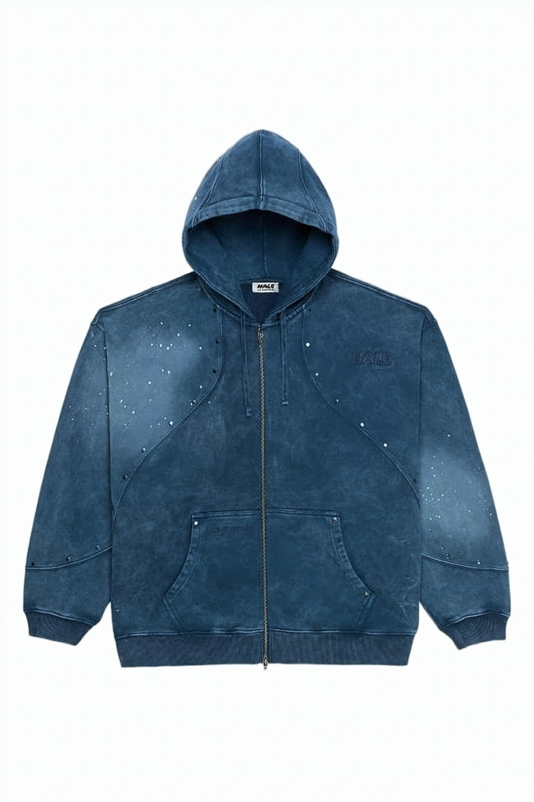 Hooded Jacket with Subtle Speckled Detailing