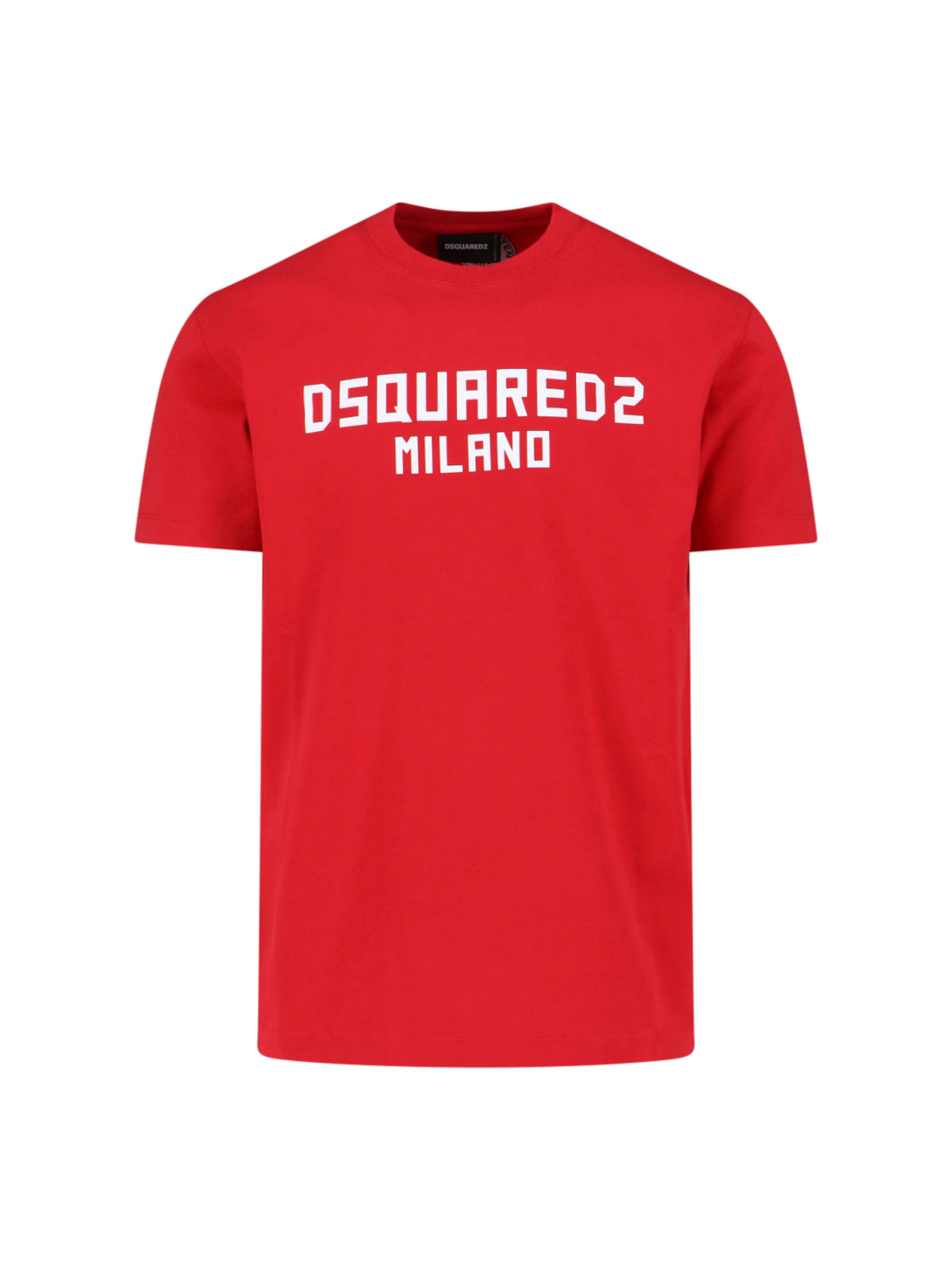 Cotton T-Shirt with Contrasting Logo Design