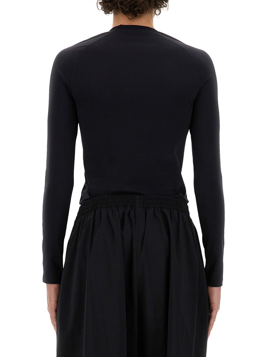 Slim Fit Top with Logo Detail