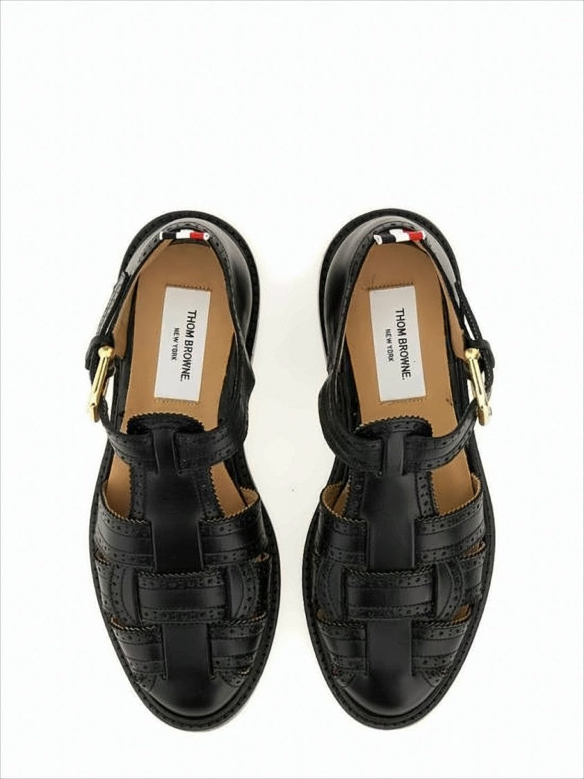 Classic Fisherman Sandals with Intricate Cut-Out Details