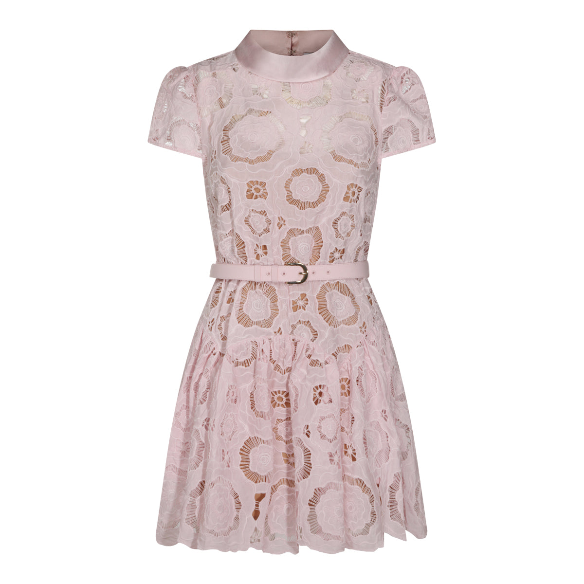 Pink Sheer Shirt Dress