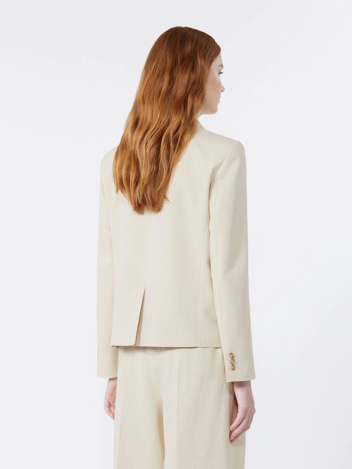 Tailored Double-Breasted Blazer with Wide Lapels