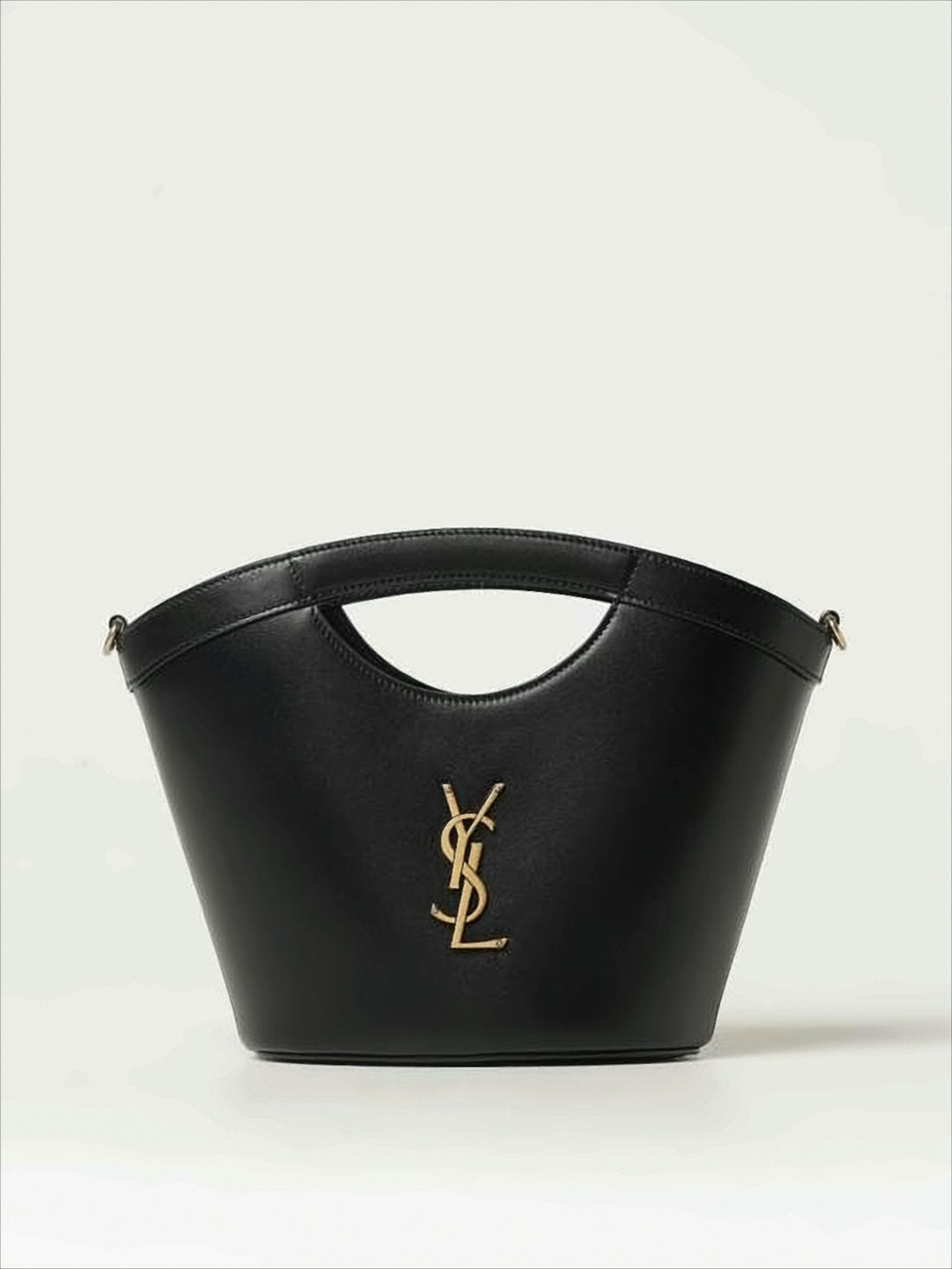 Trapezoidal Calf Leather Tote Bag