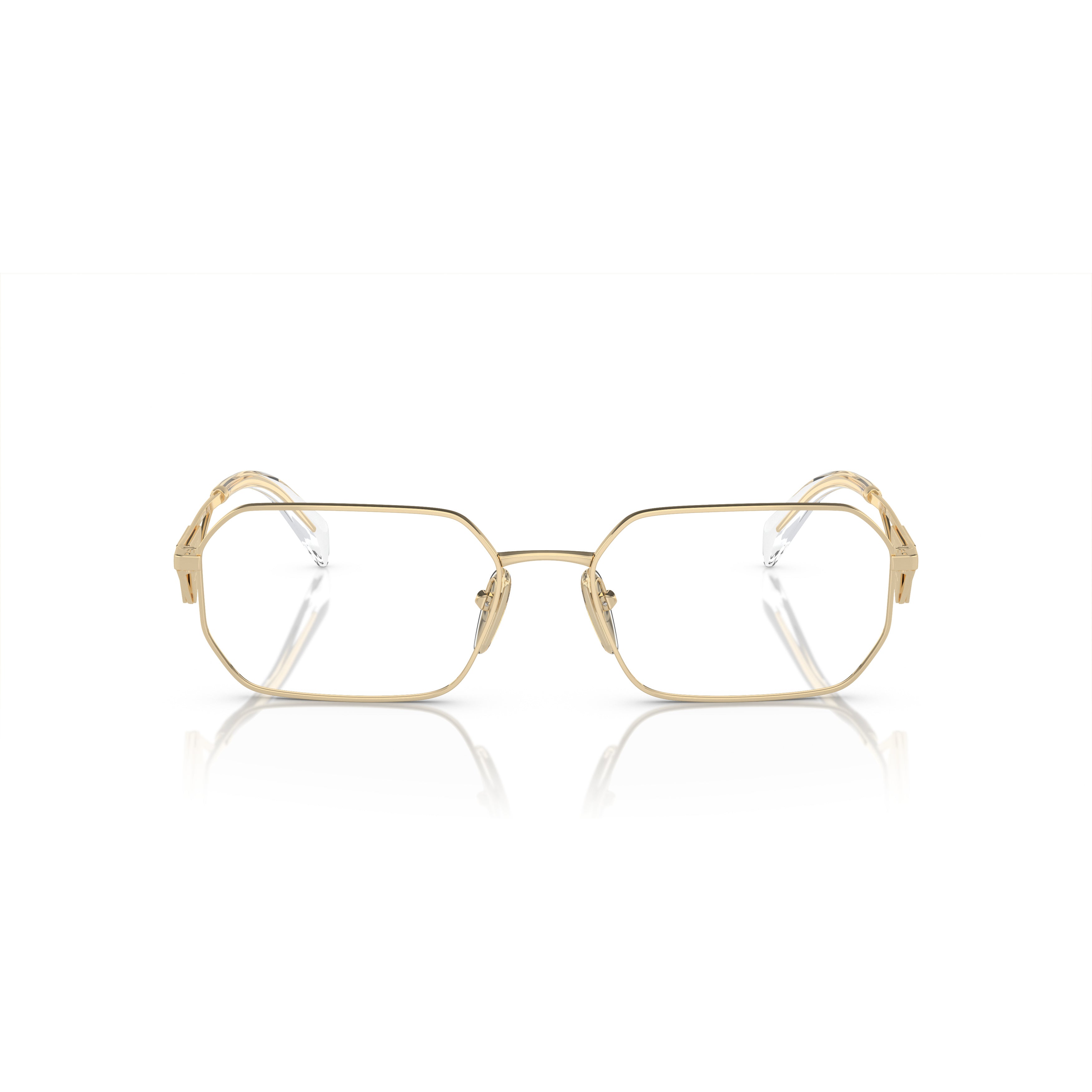 0pr A53v Geometric Metal Frame Sunglasses