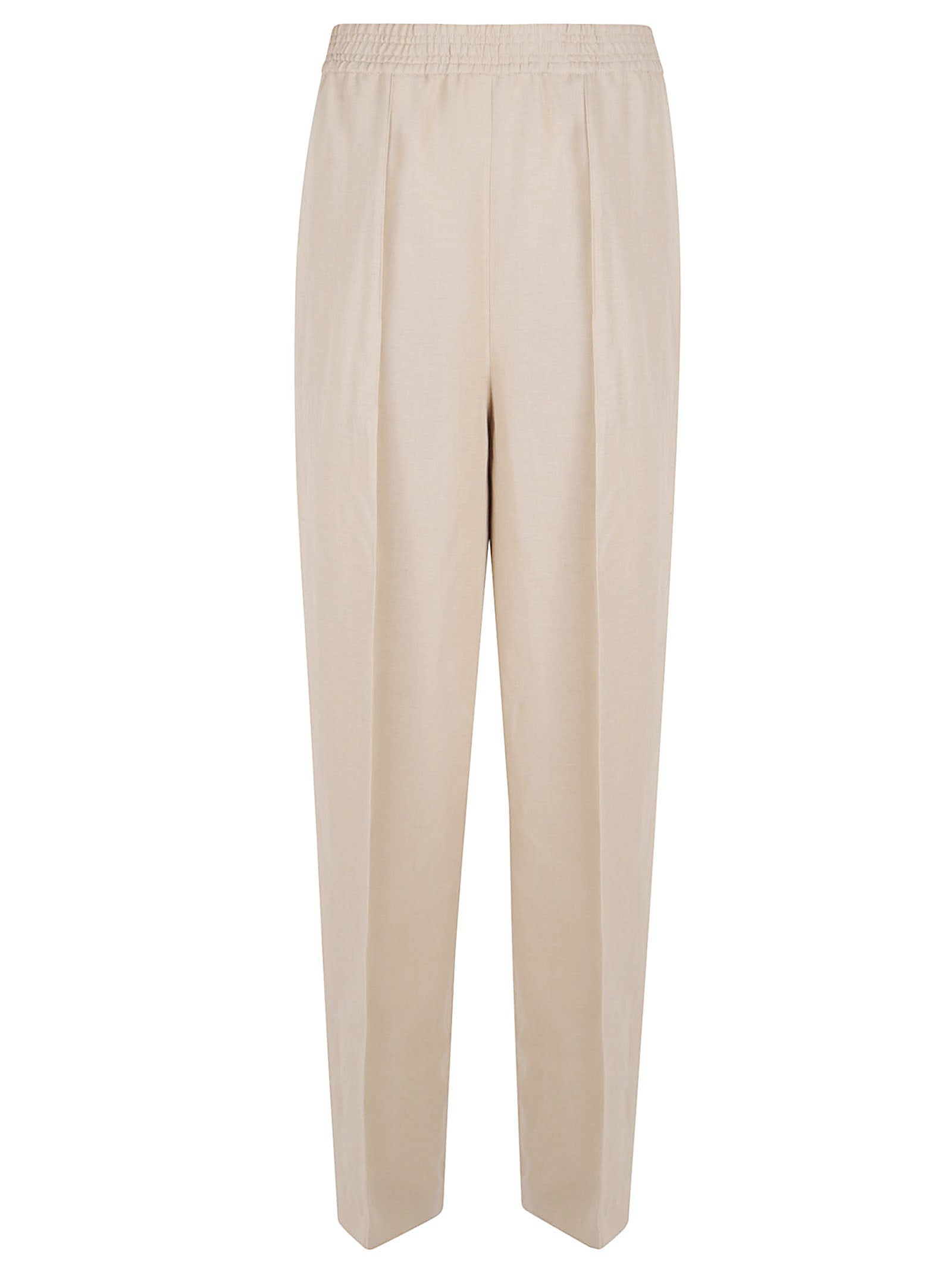Relaxed Fit Lightweight Trousers with Elegant Pleats