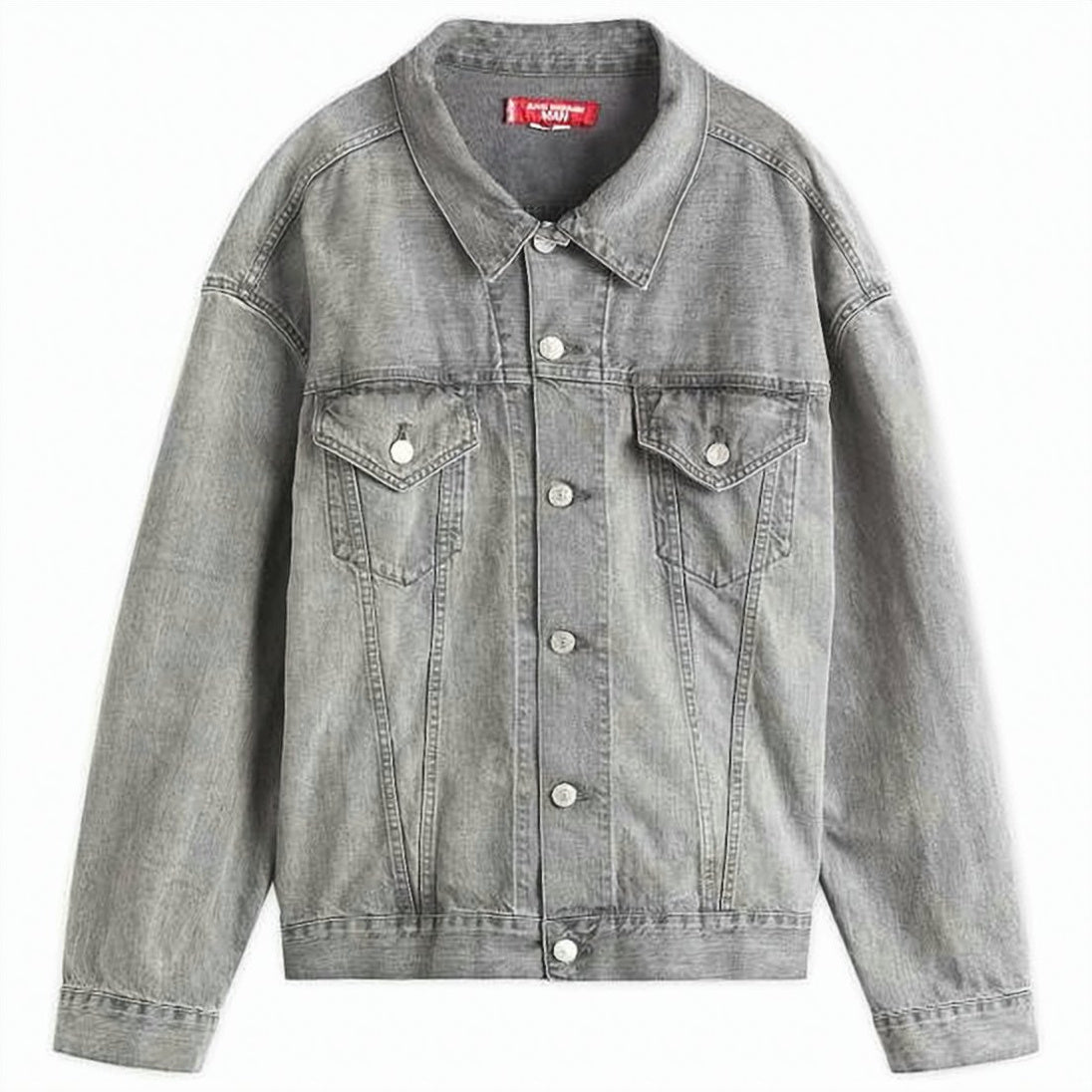 Washed Grey Denim Jacket
