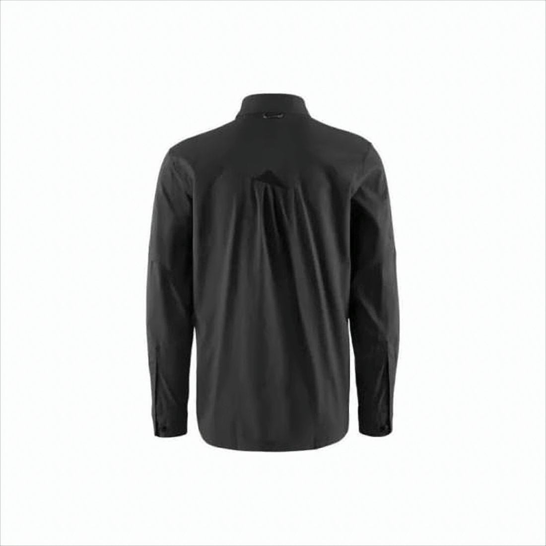 Tailored Long-Sleeve Shirt with Structured Collar