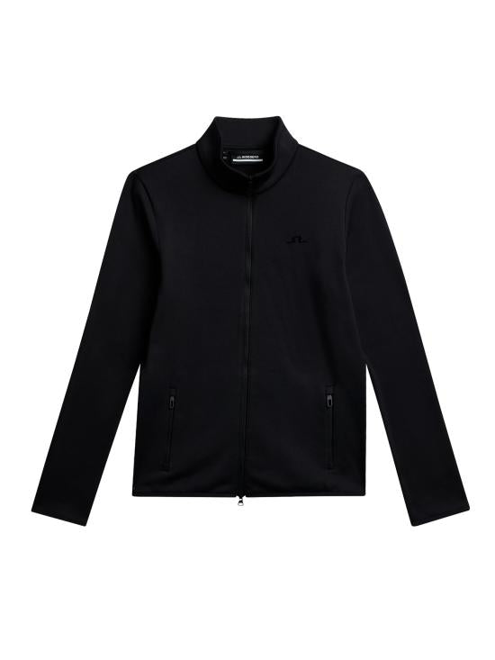 Fitted Black Jacket with High Collar