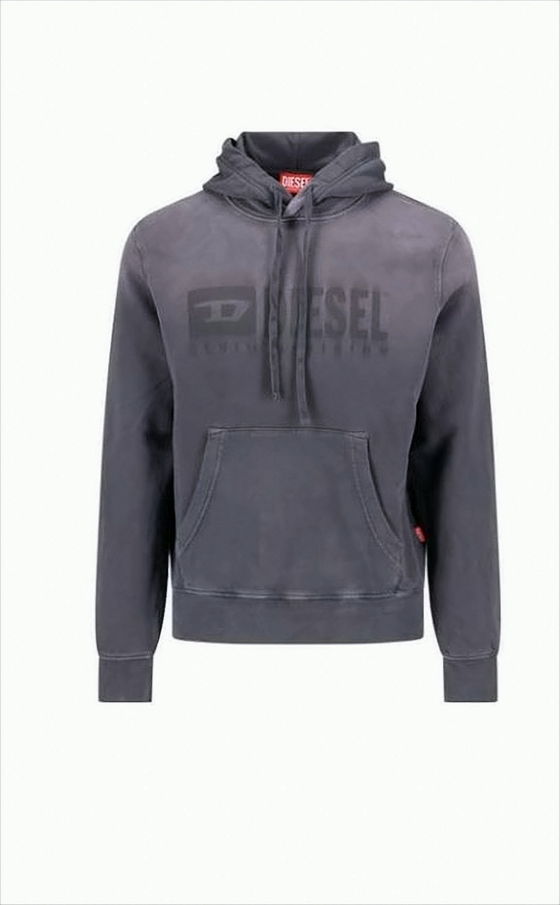 Hooded Sweatshirt With Brushed Texture And Bold Logo
