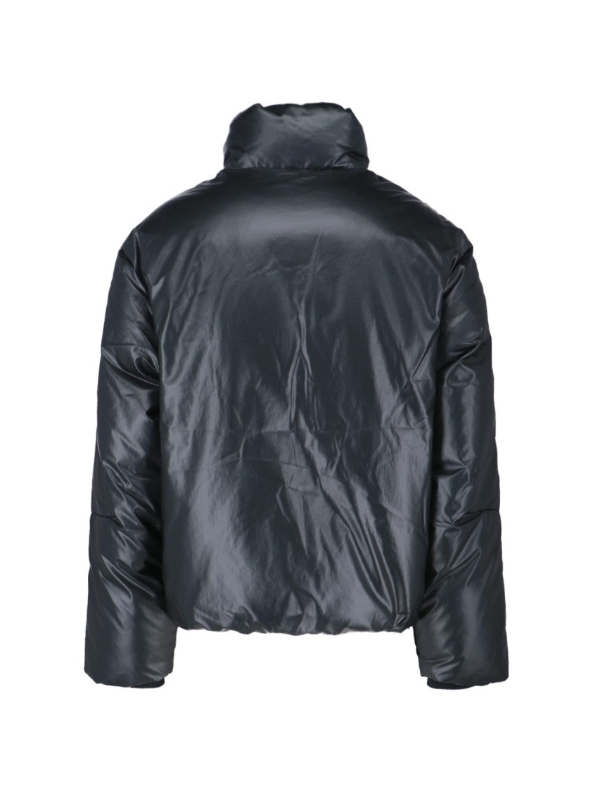 Structured Minimalist Jacket With Front Zipper Closure