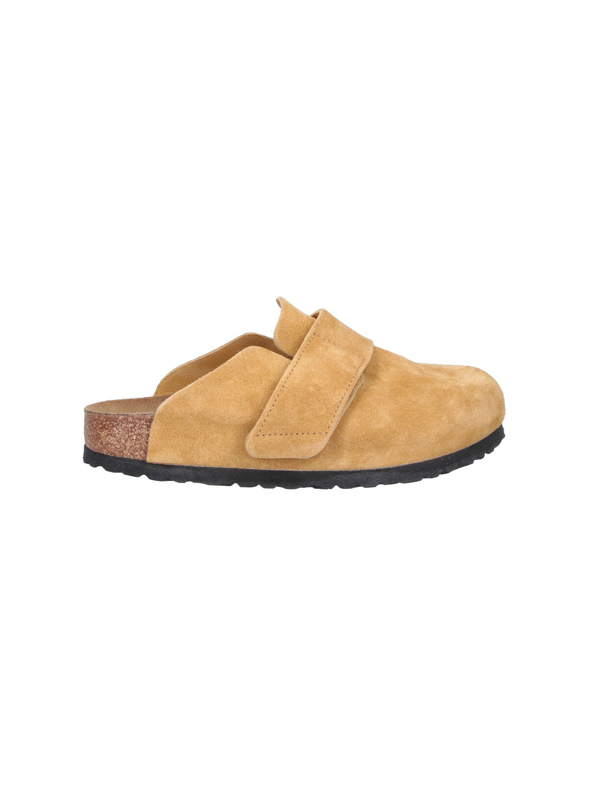 Beige Loma Suede Rounded Toe Mules