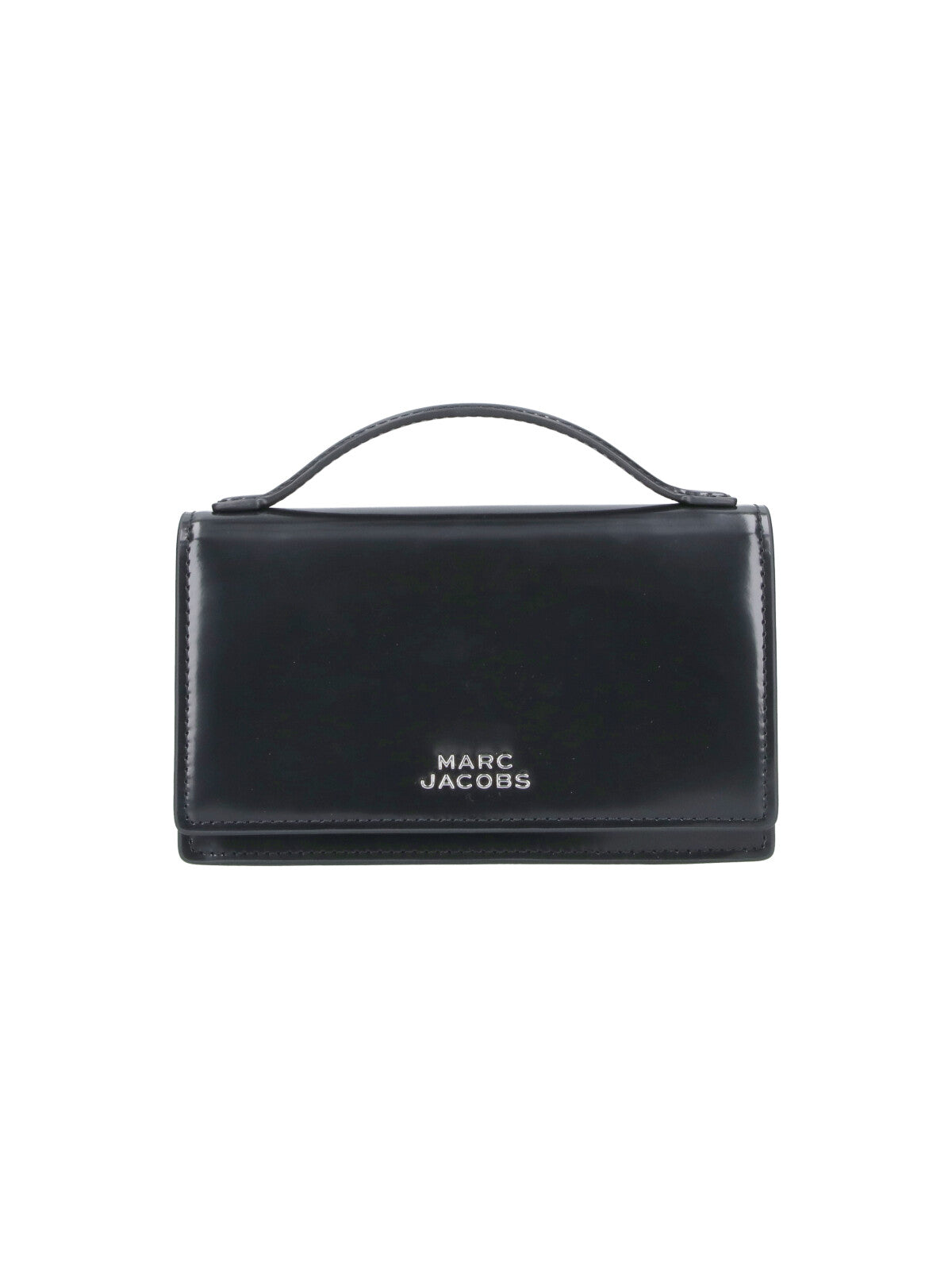 Black The Mirror Brushed Leather Handbag