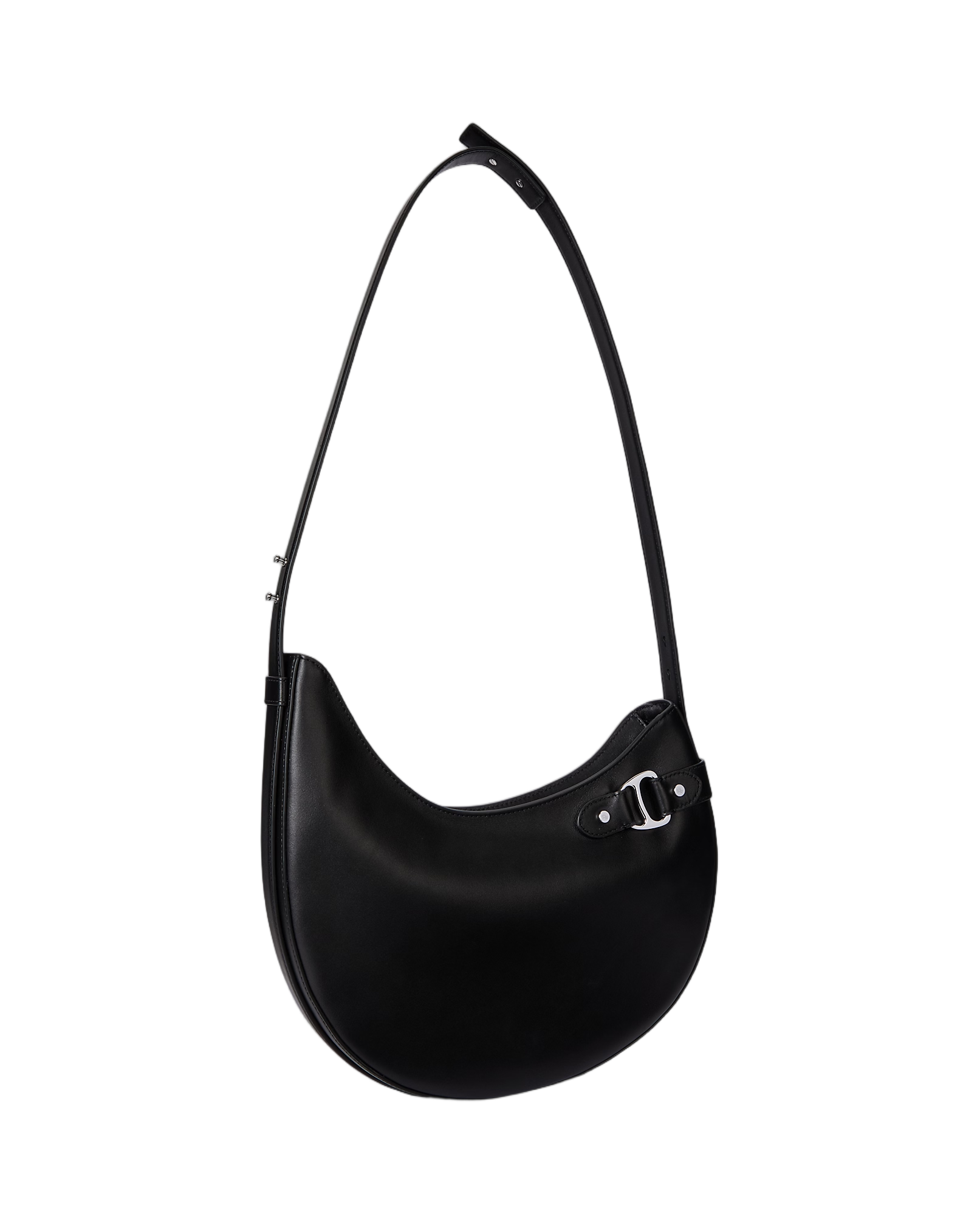 Structured Crescent Shoulder Bag