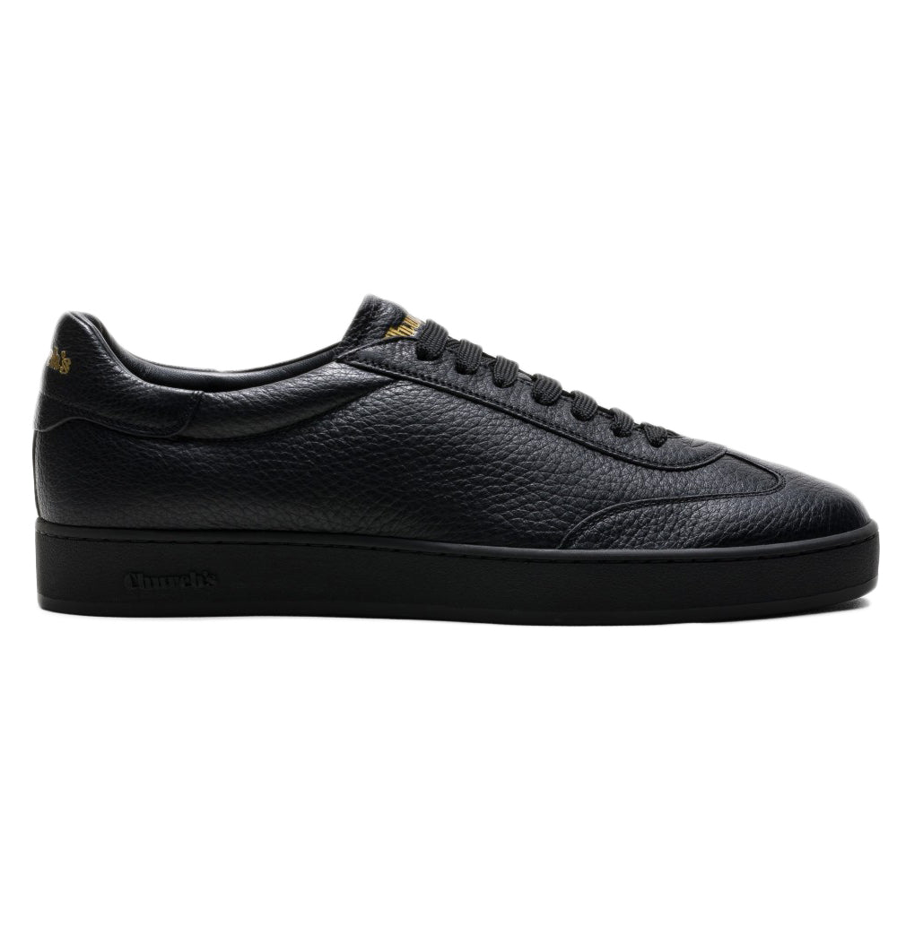 Minimalist Black Leather Flat Shoes with Laces
