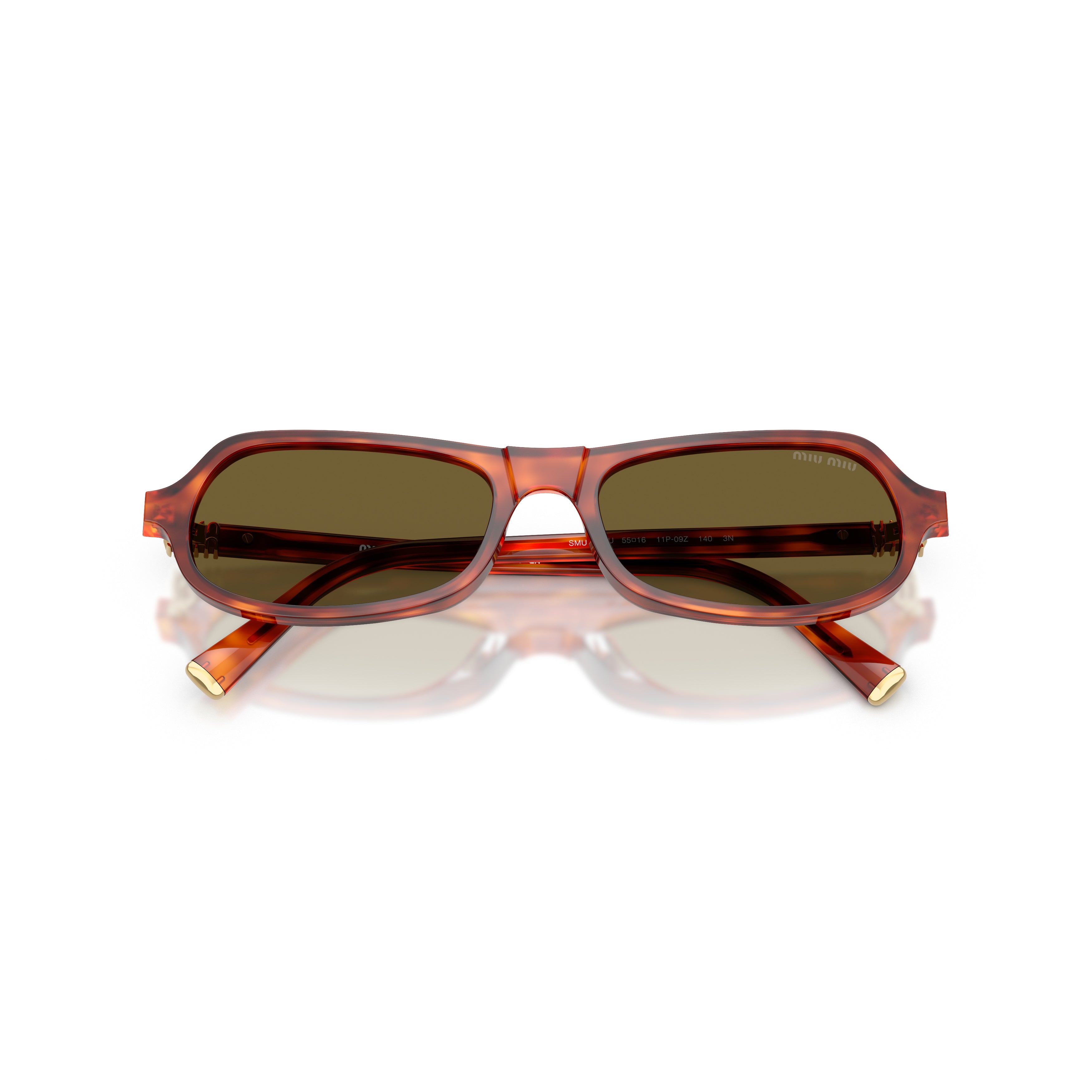 0mu B10su Rectangular Tortoiseshell Sunglasses
