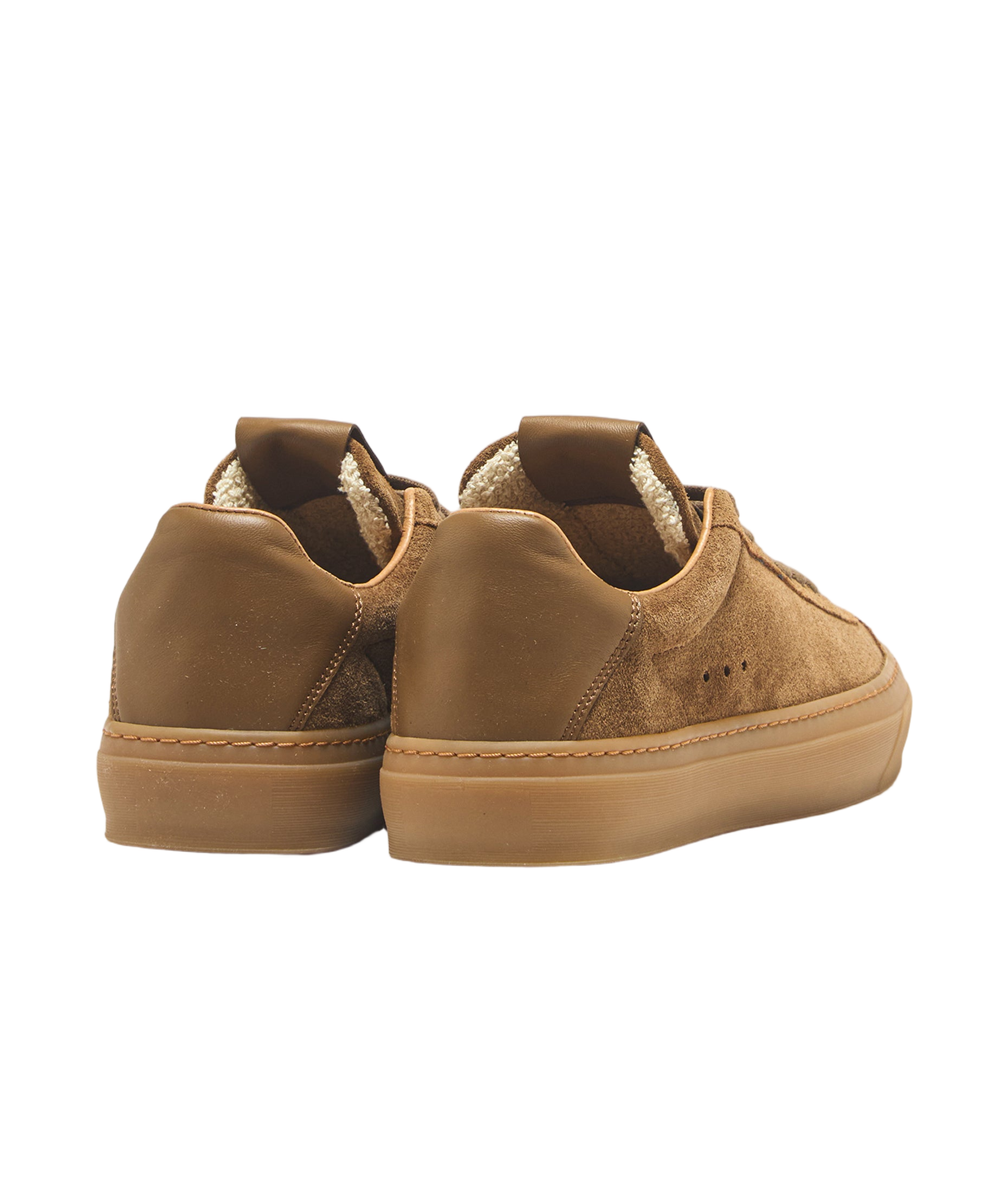 Low-Top Tobacco Brown Sneakers
