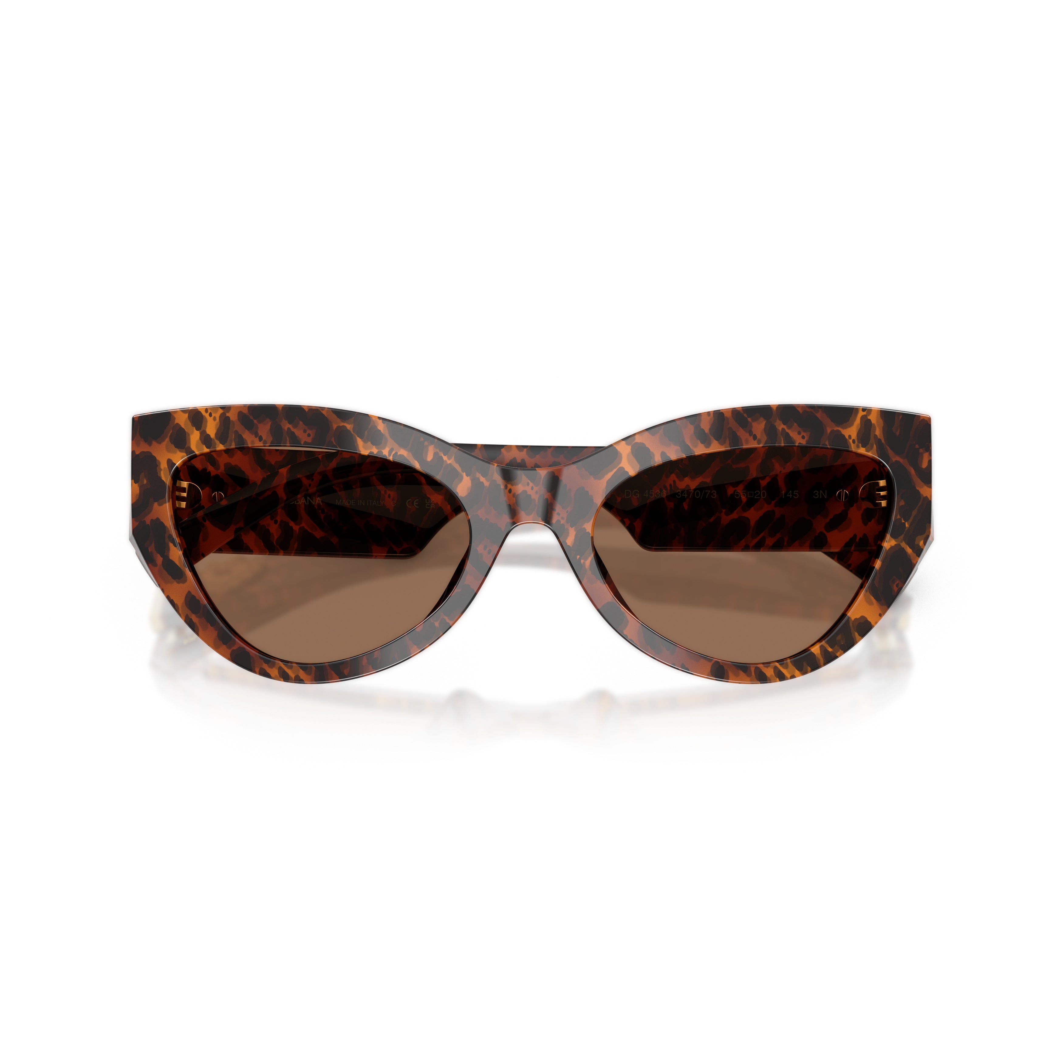 Bold Cat-Eye Sunglasses with Tortoiseshell Acetate Frame