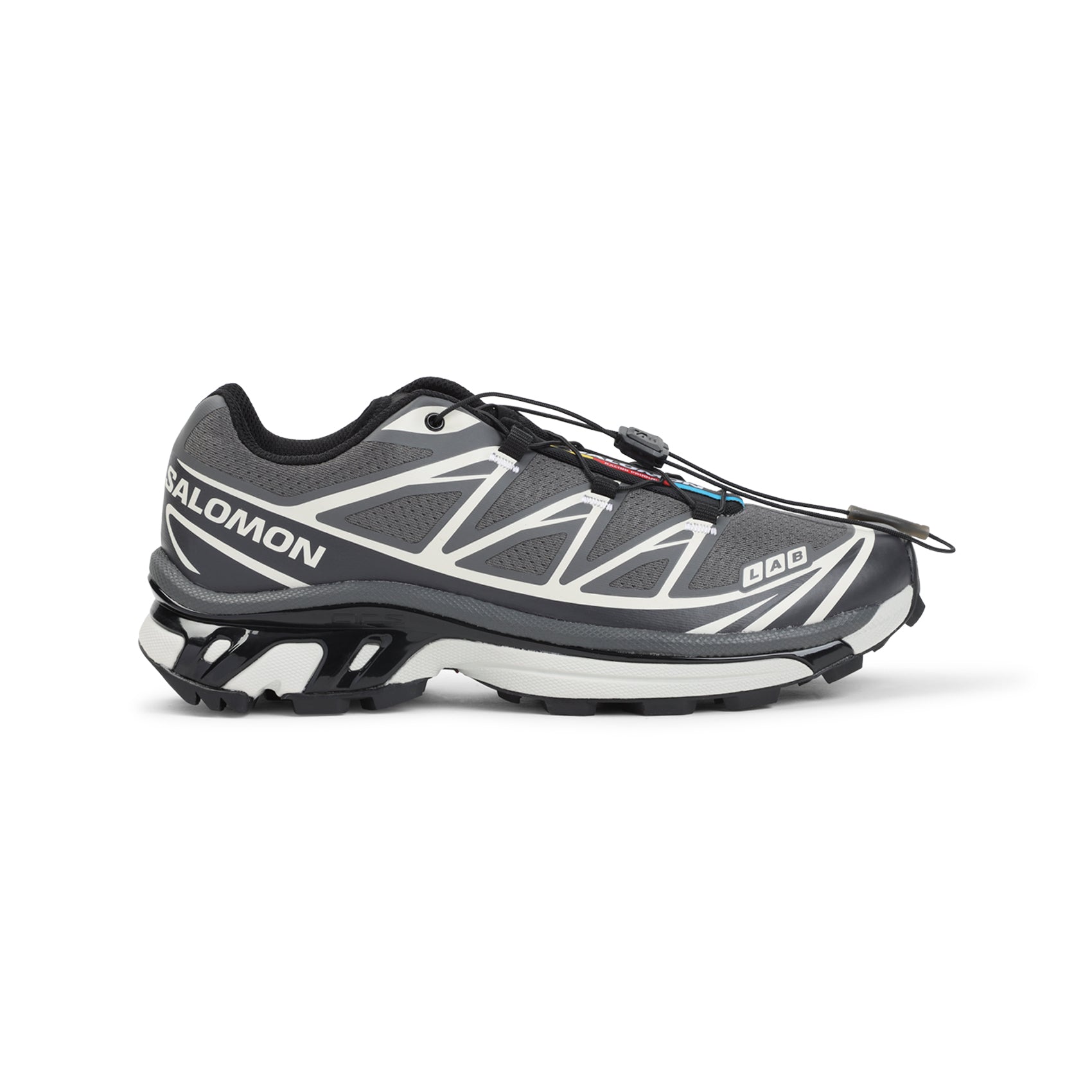 Sporty Dark Grey Sneakers With Quick-Lace System