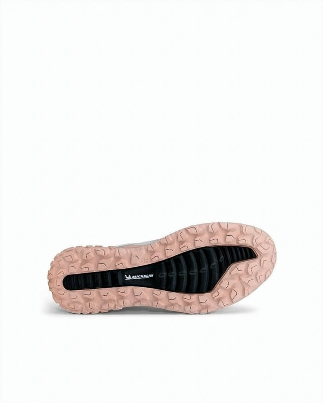 Recycled Polyester Sneakers with Peach Rubber Sole