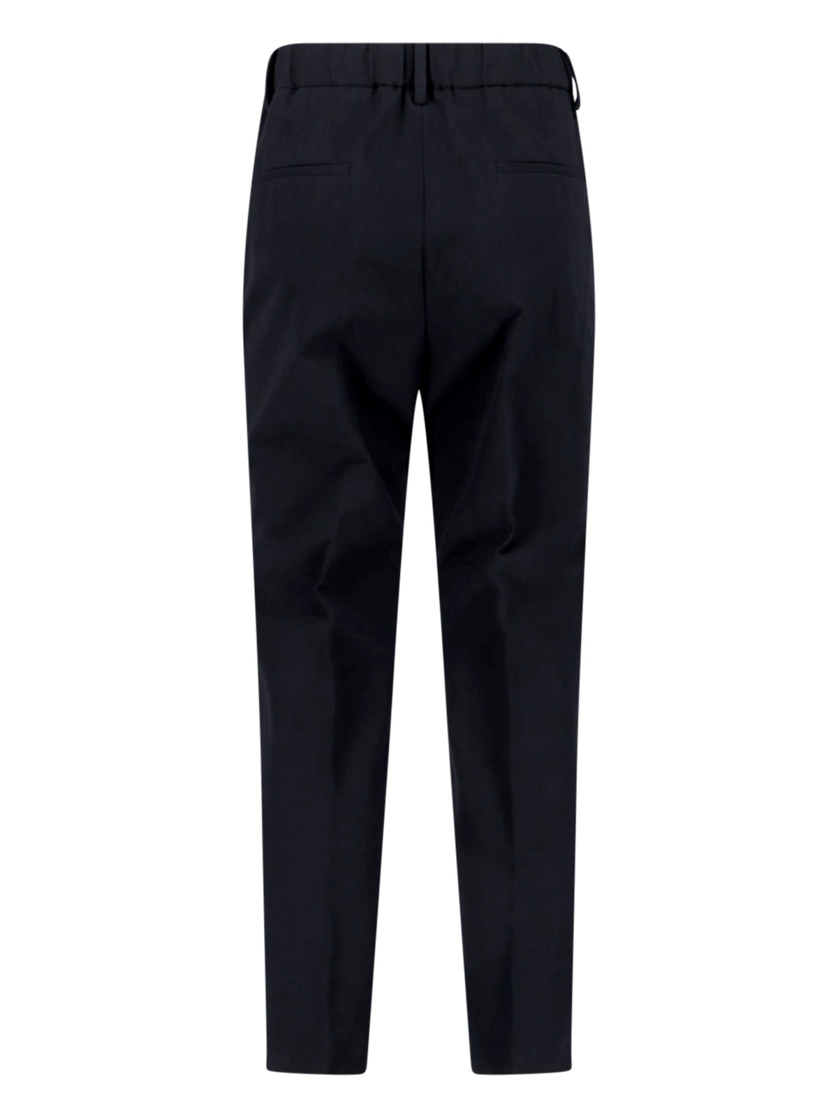Silk Blend Trousers – Black