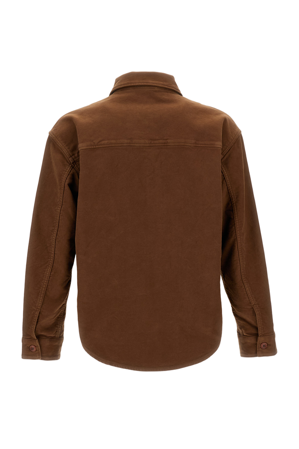 Brown Button-Down Shirt With Tailored Fit
