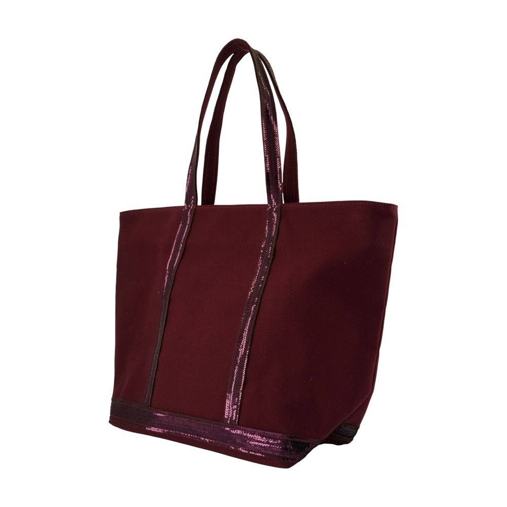 L Zippe Shopper Bag - Cotton - Purple