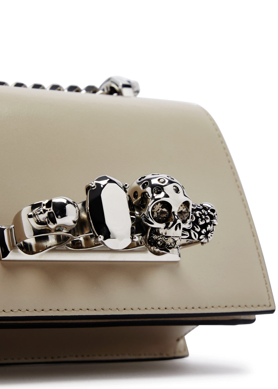 Structured Bag with Distinctive Metallic Embellishment