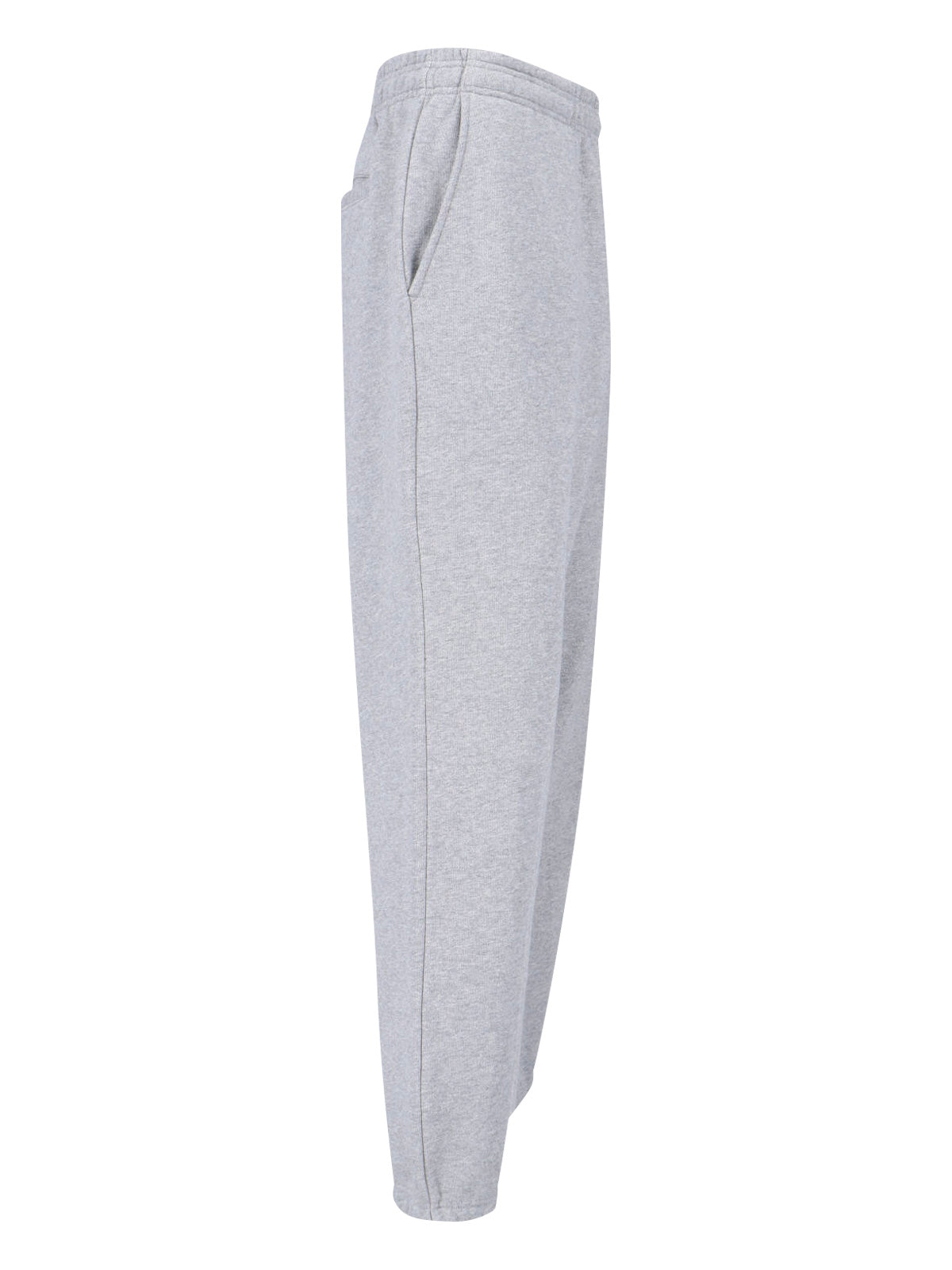 Grey Relaxed-Fit Cotton Sweatpants
