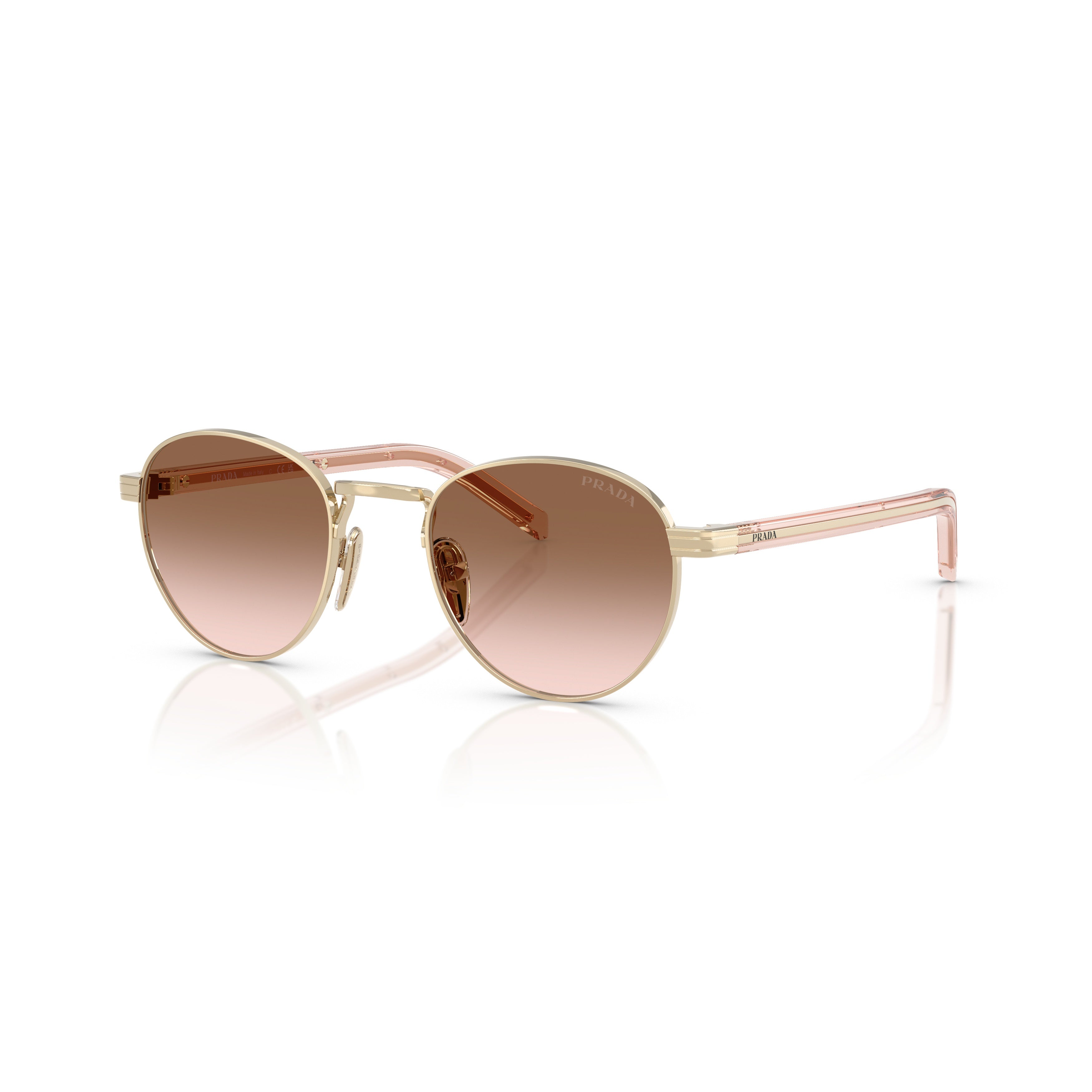 0pr B52s Round Gradient Brown Lens Sunglasses