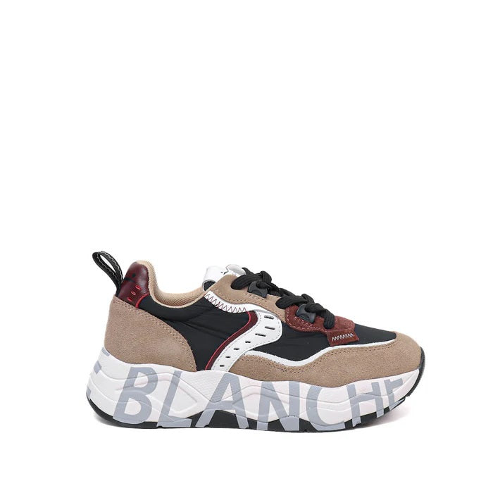 Layered Panel Sneakers With Lightweight Rubber Sole