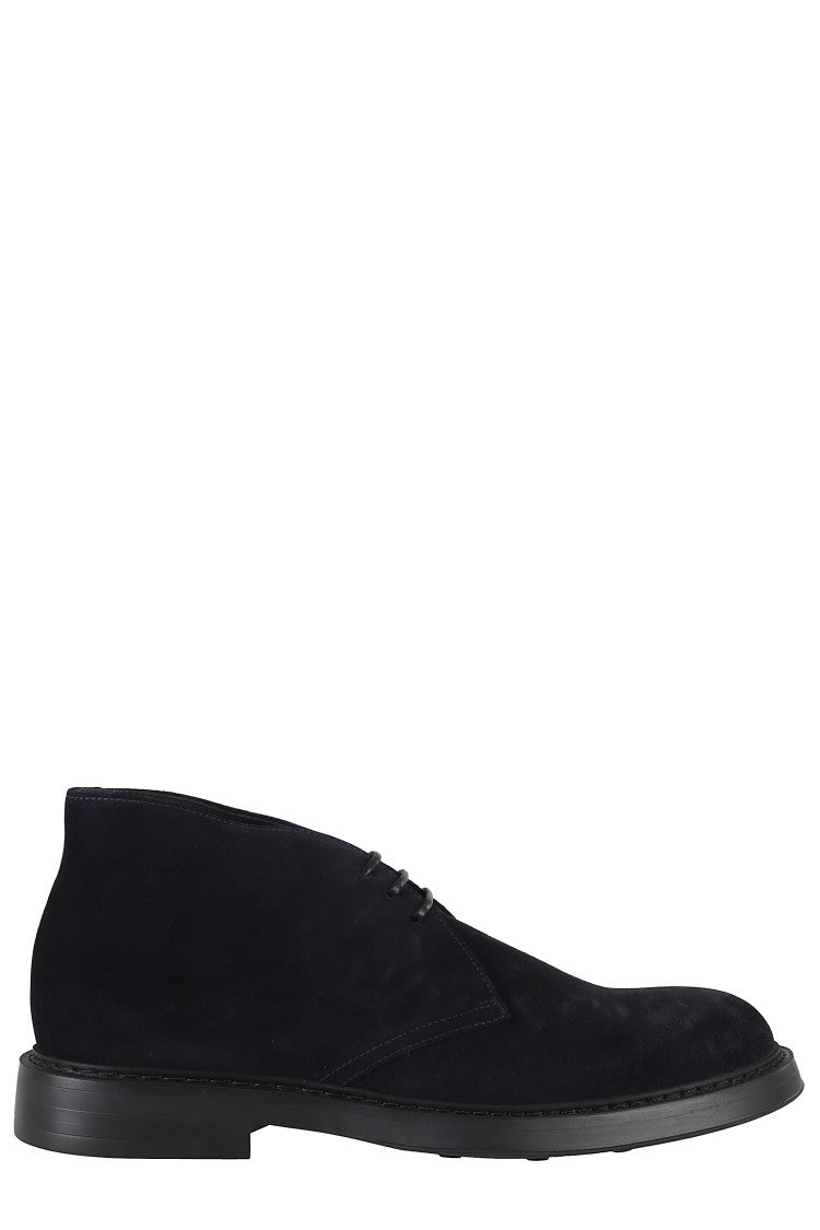 Suede Chukka Boot With Round Toe