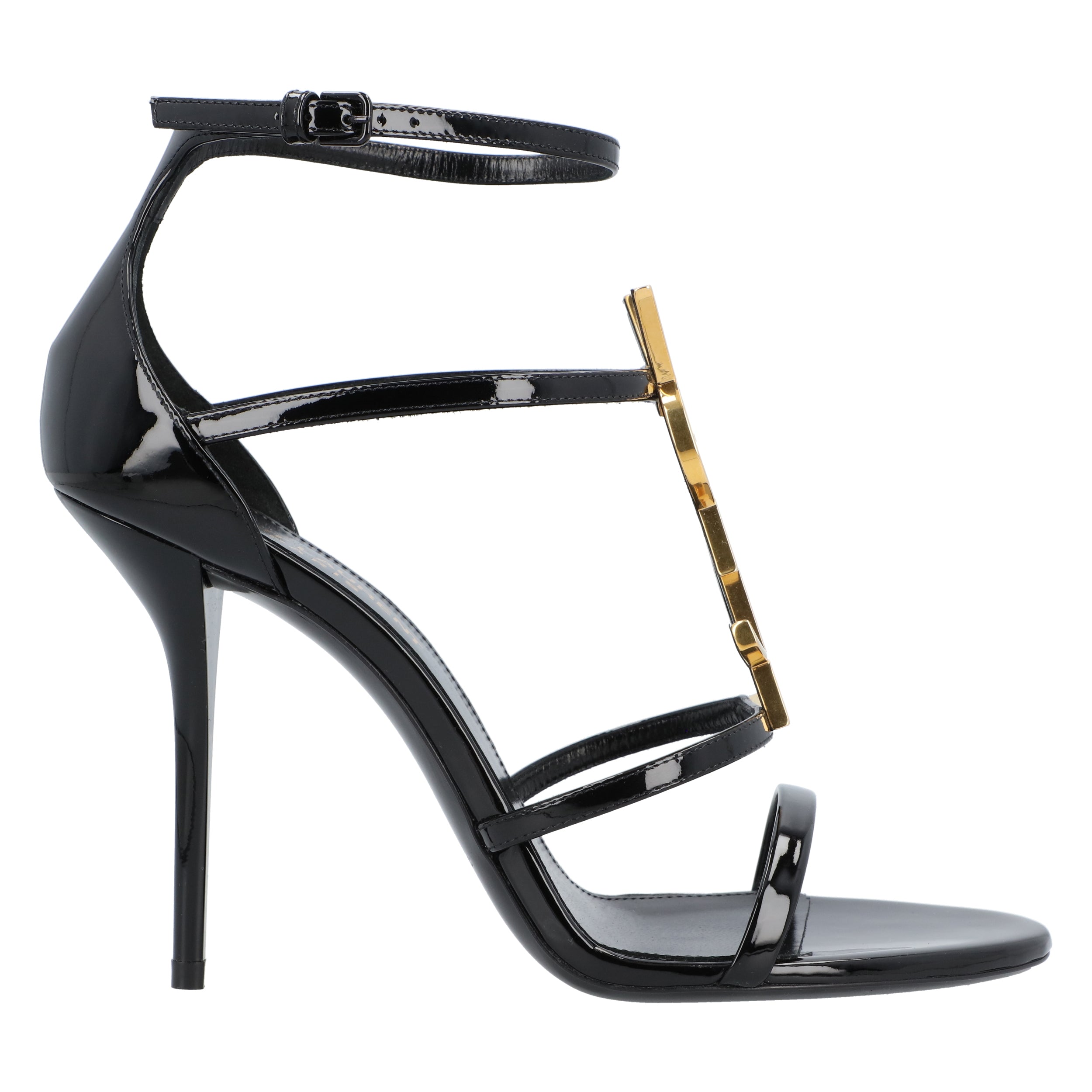 Cassandra Sandals In Patent Leather Black