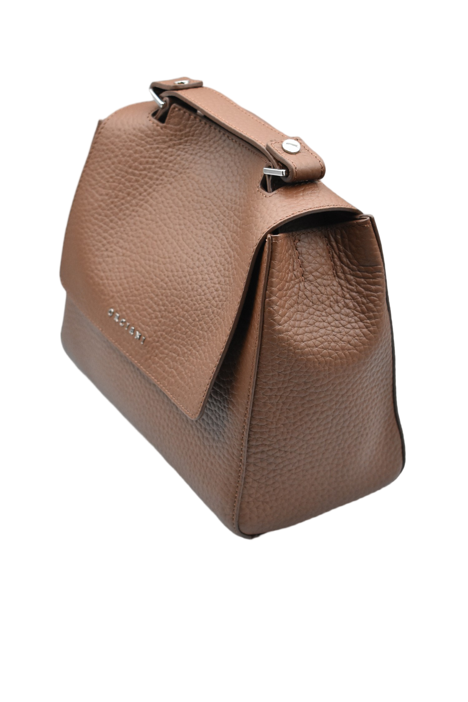 Iconic Small Sveva Handbag In Bruciato With Customizable Pocket