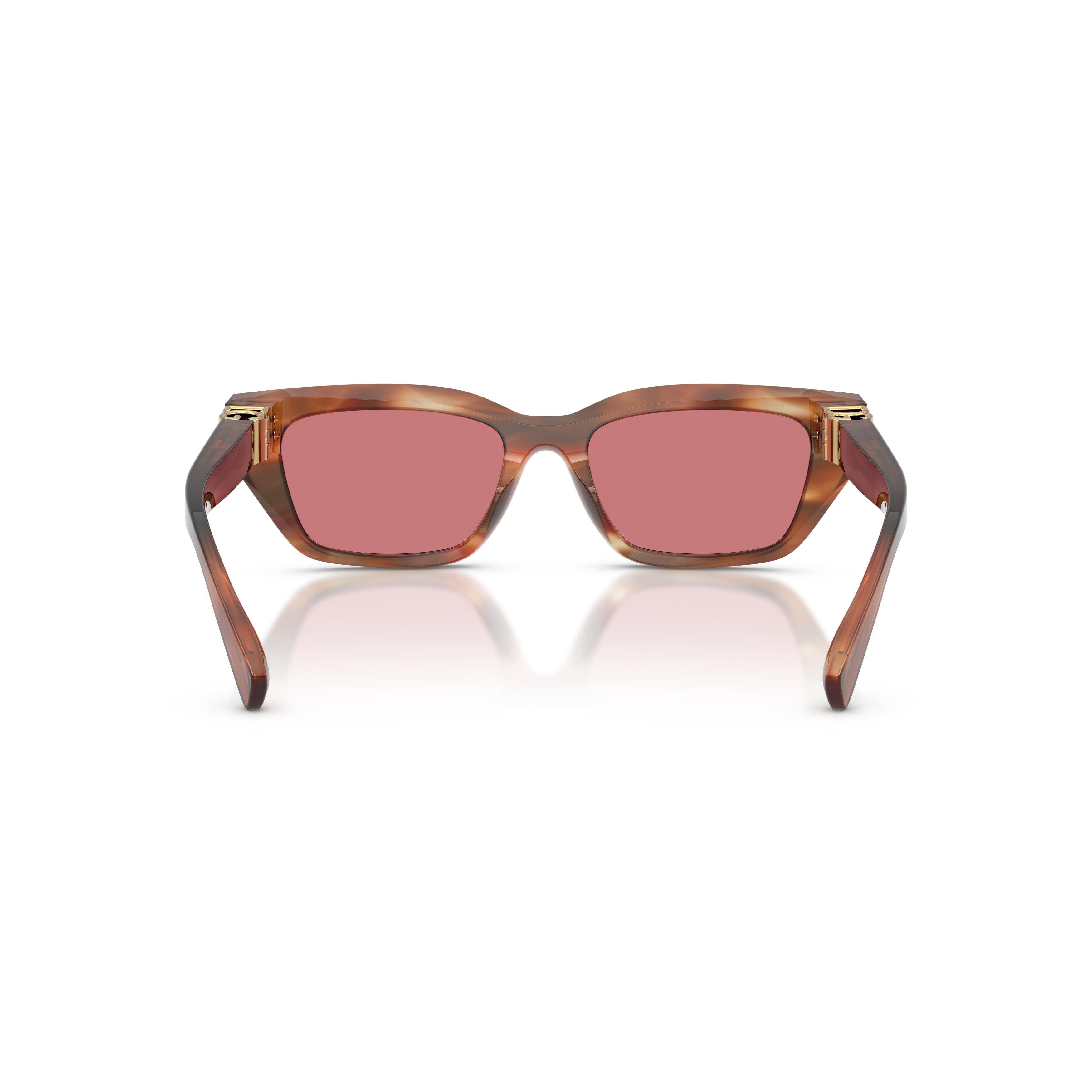 0dg4532 Rectangular Tortoiseshell Sunglasses with Rose Lenses