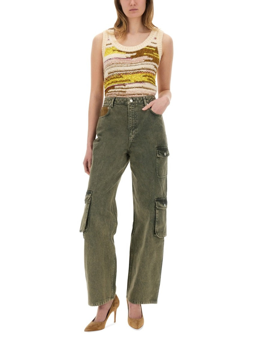 Wide Fit Cargo Jeans