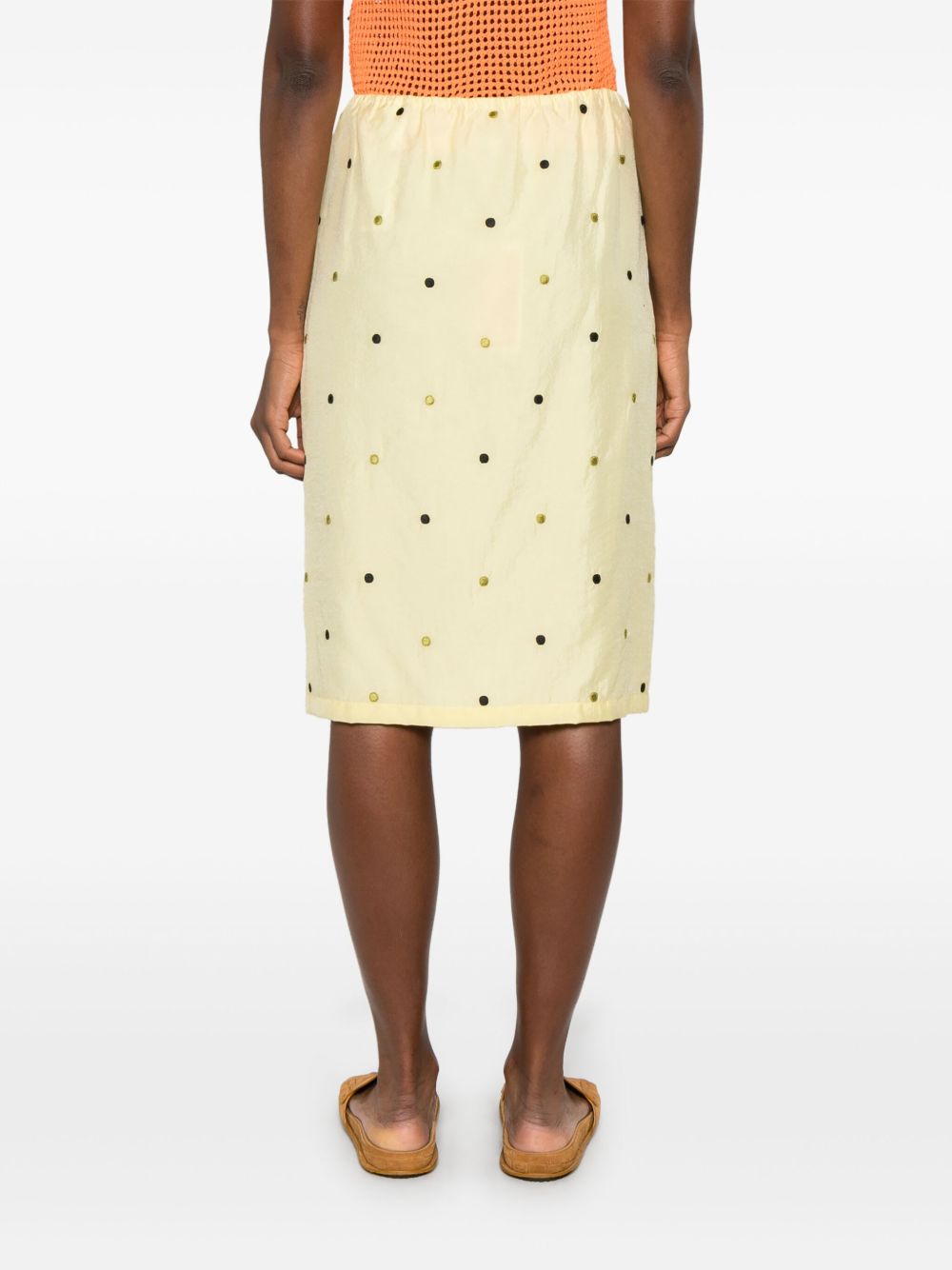 Floral Embroidered Skirt
