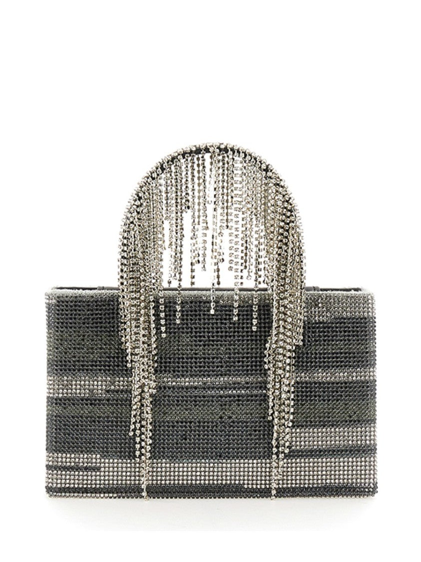 Structured Bag Embellished With Cascading Crystals