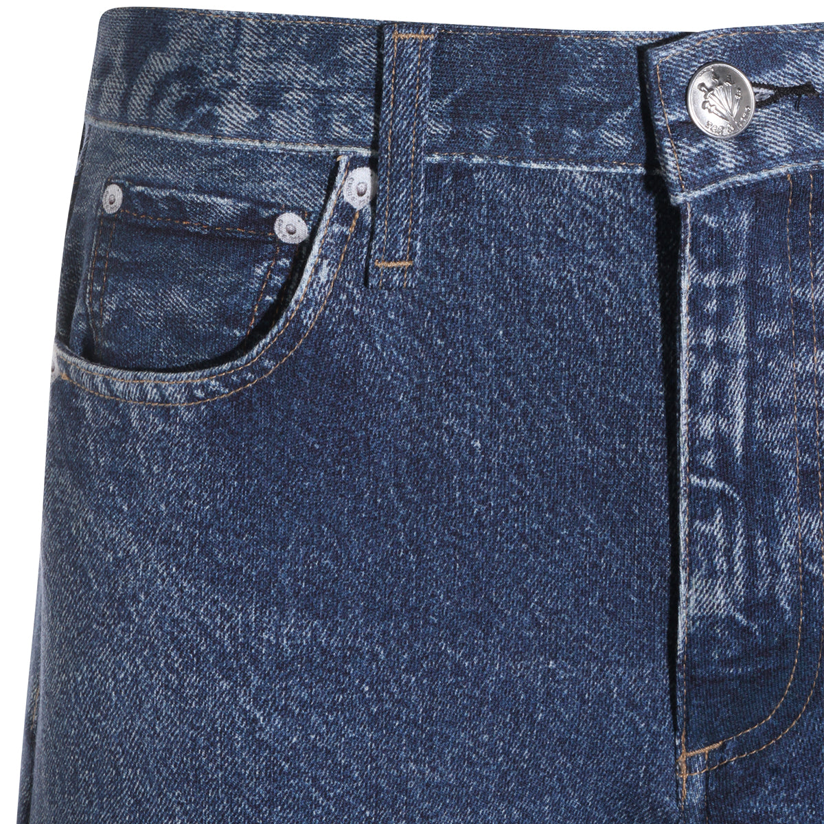 Wide-Leg Jeans With High Waist