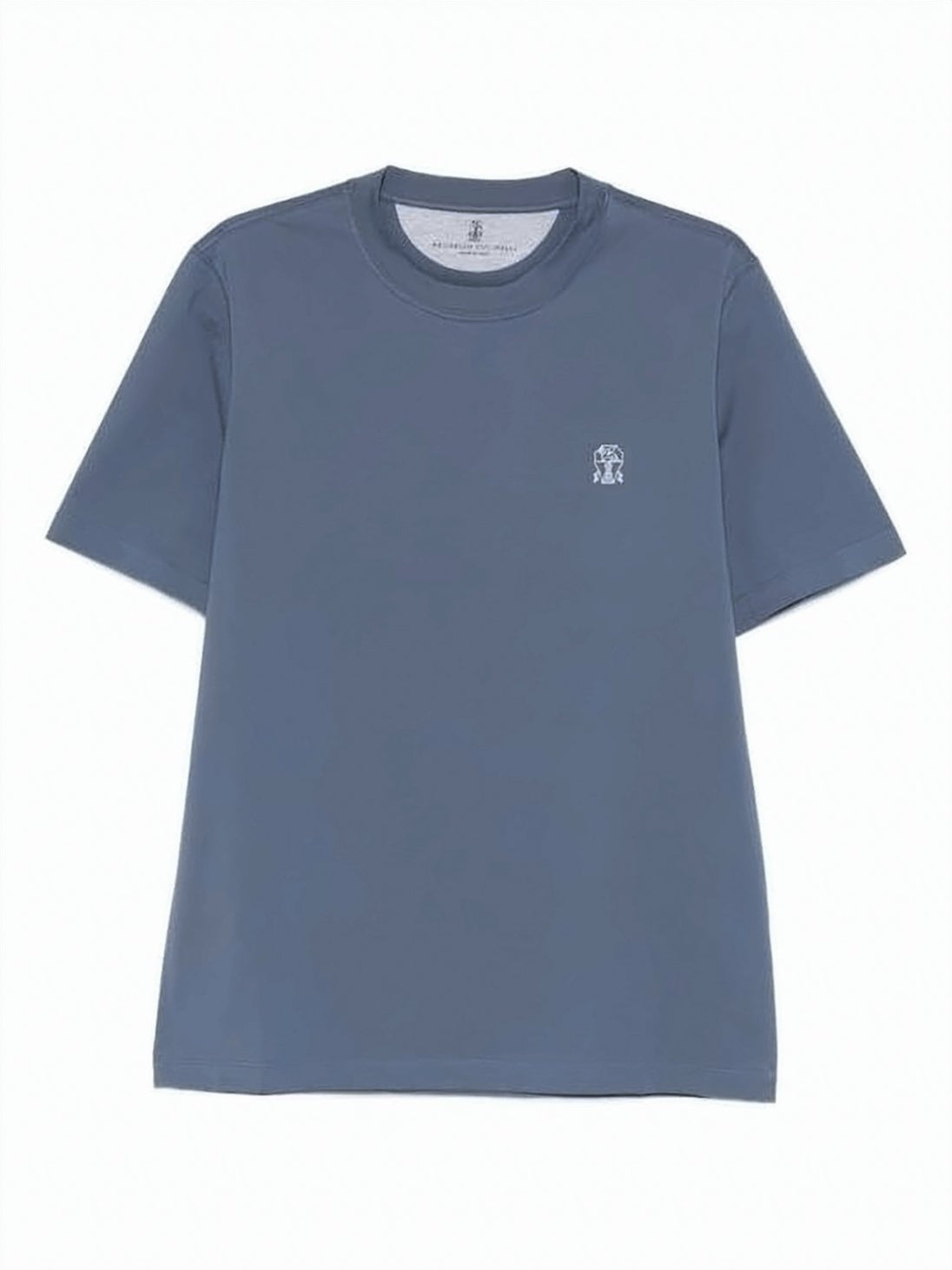 Crew Neck T-Shirt with Embroidered Logo
