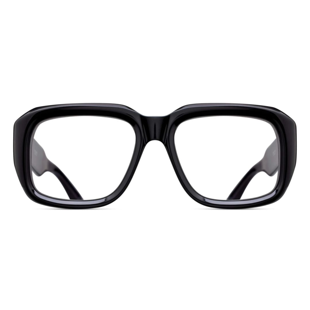 M1036.Rx Oversized Square Frame Eyeglasses in Glossy Acetate
