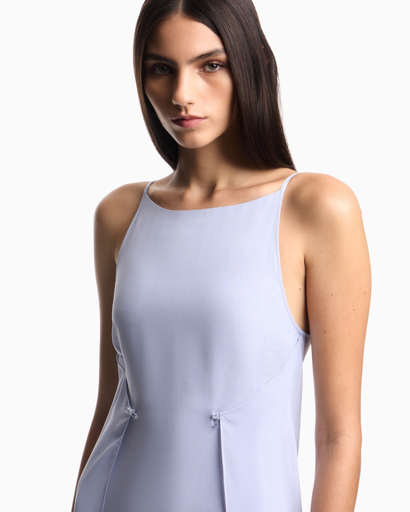 Long Techno Georgette A Line Dress