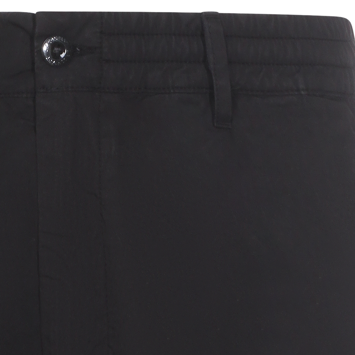 Structured Black Shorts with Cargo Pocket