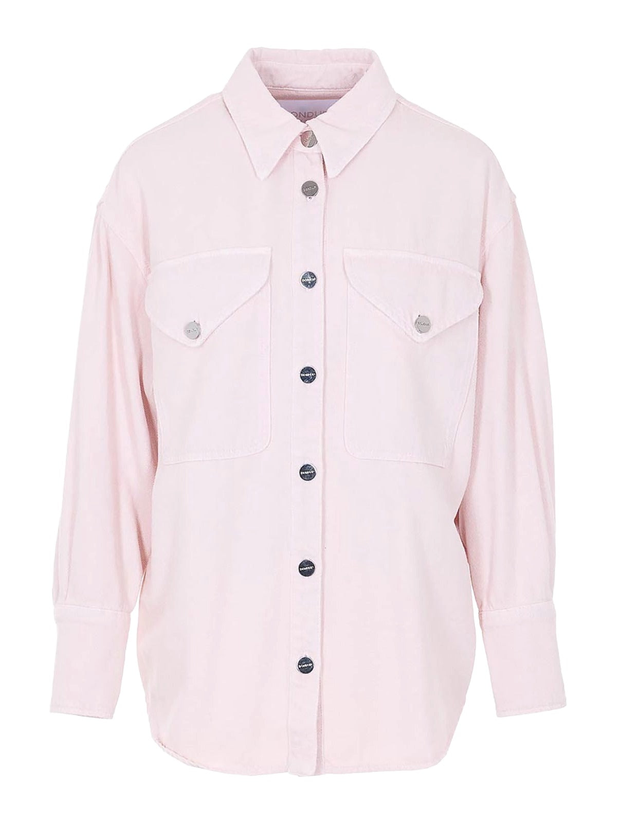 Pink Cotton Casual Overshirt