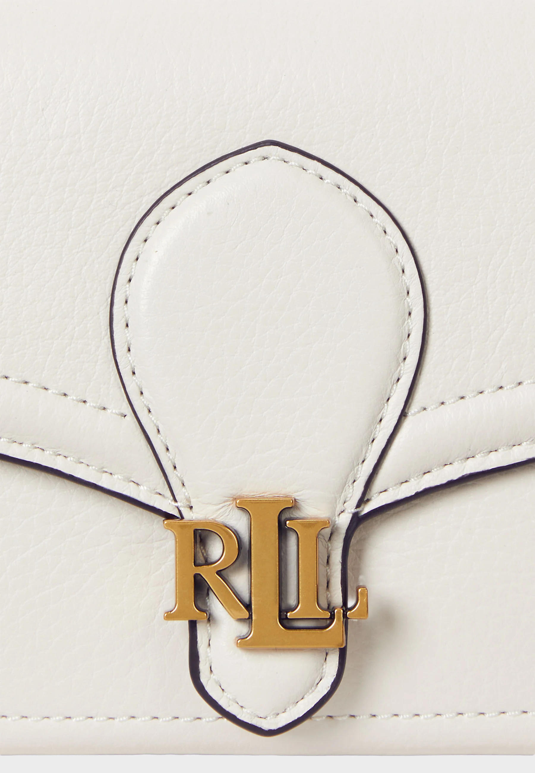 White Bradley Luxe Leather Chain Wallet