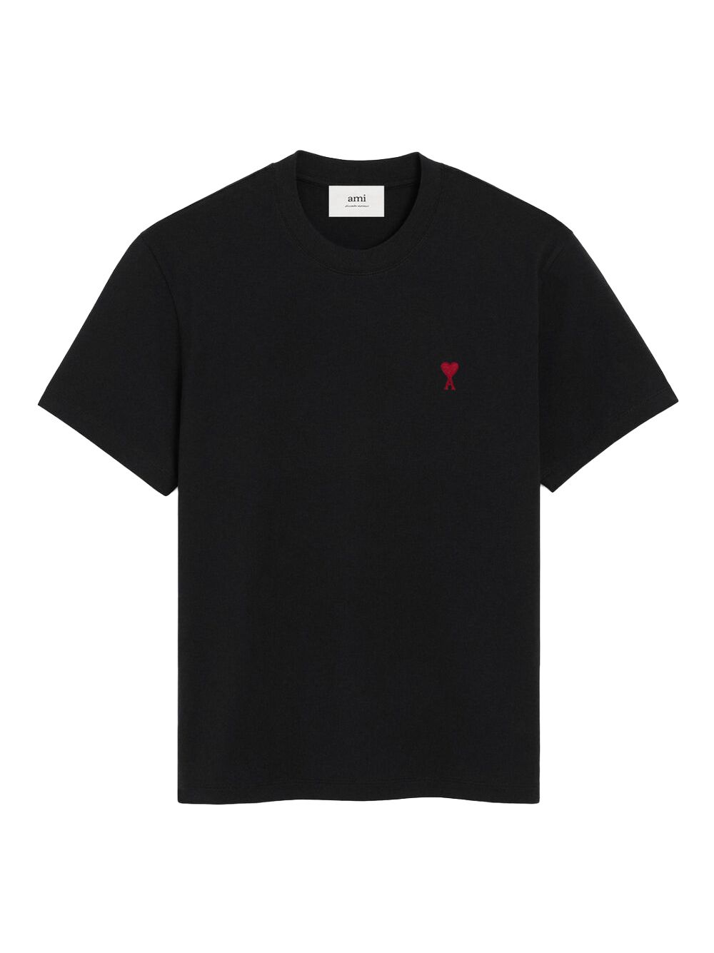 Black Red Ami De Coeur Monogram T-Shirt