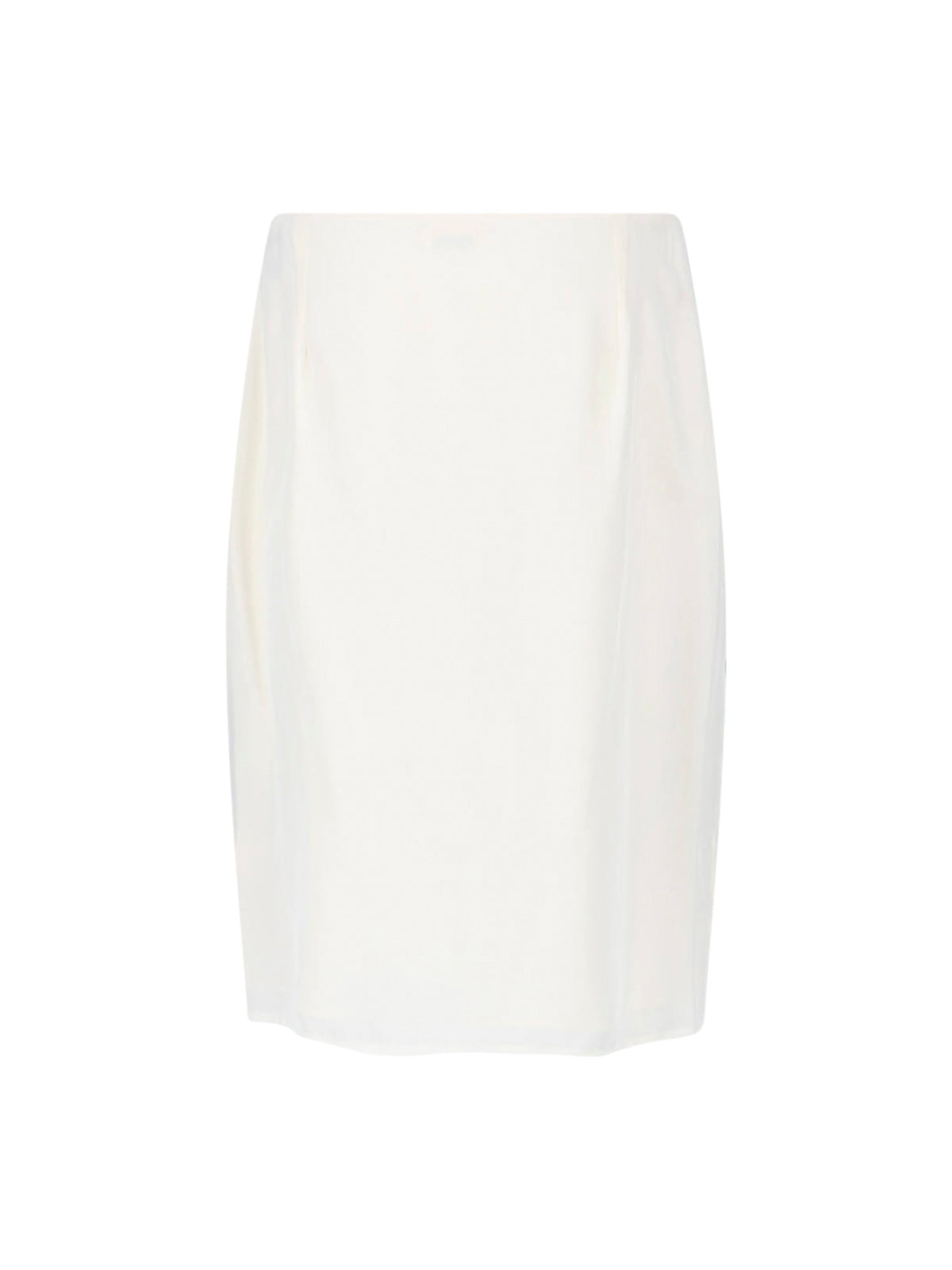 White The Valentine Silk Skirt