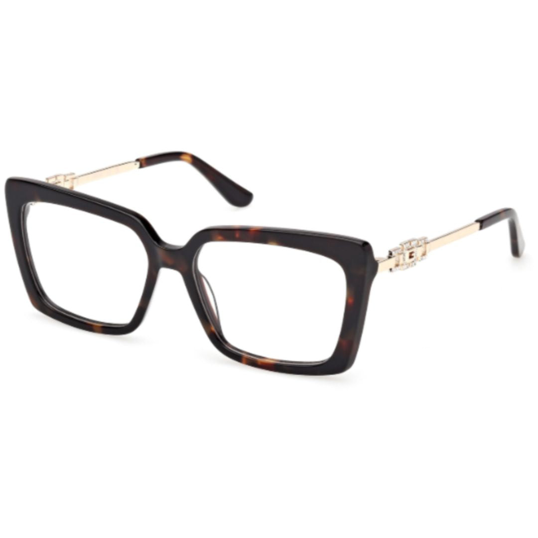 Gu50318 Rectangular Tortoiseshell Frame Eyeglasses