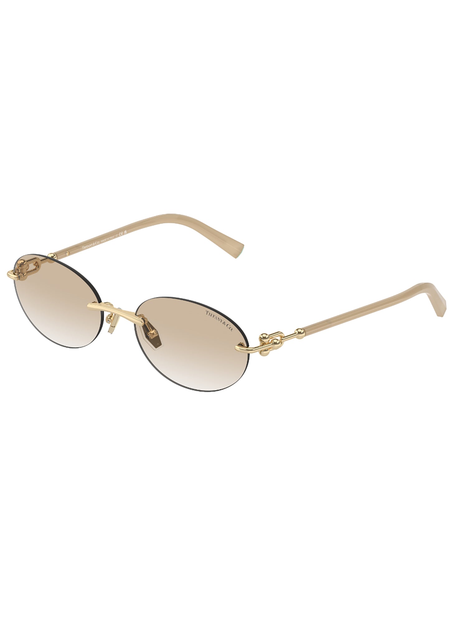 Rimless Oval Sunglasses