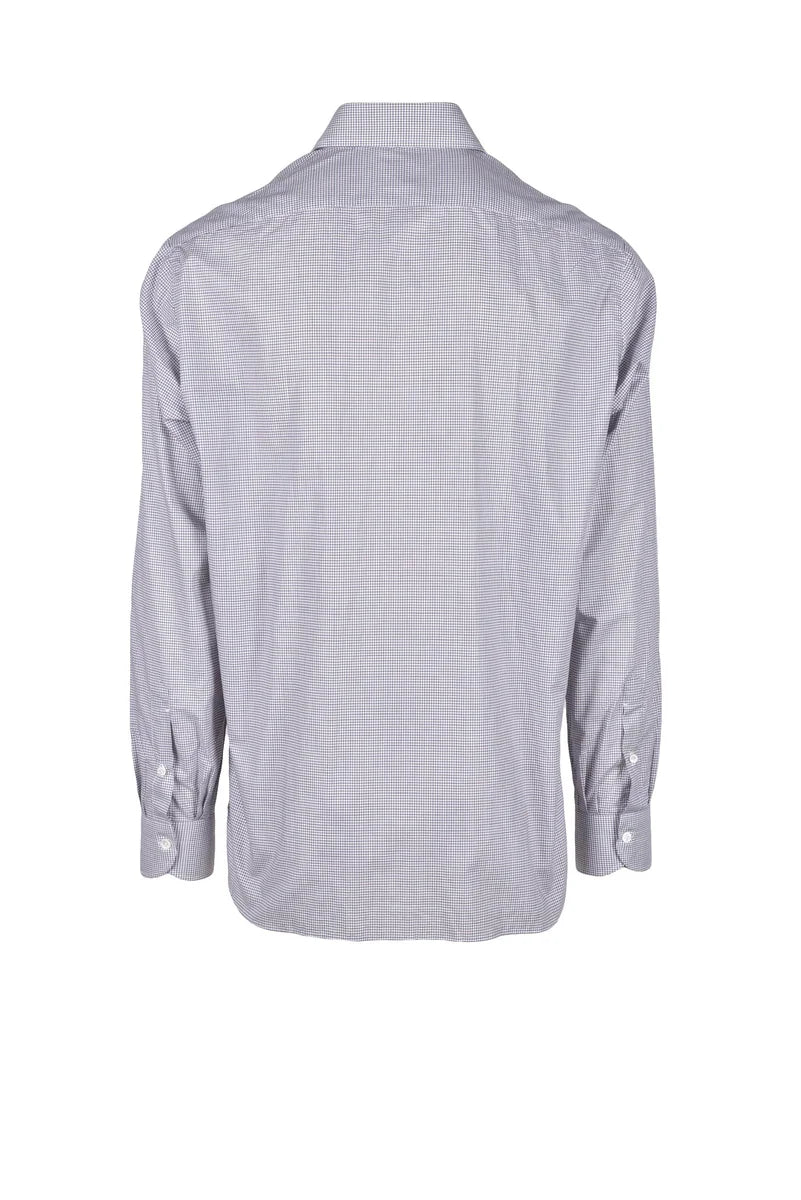 Cotton Shirt - Blue/Brown
